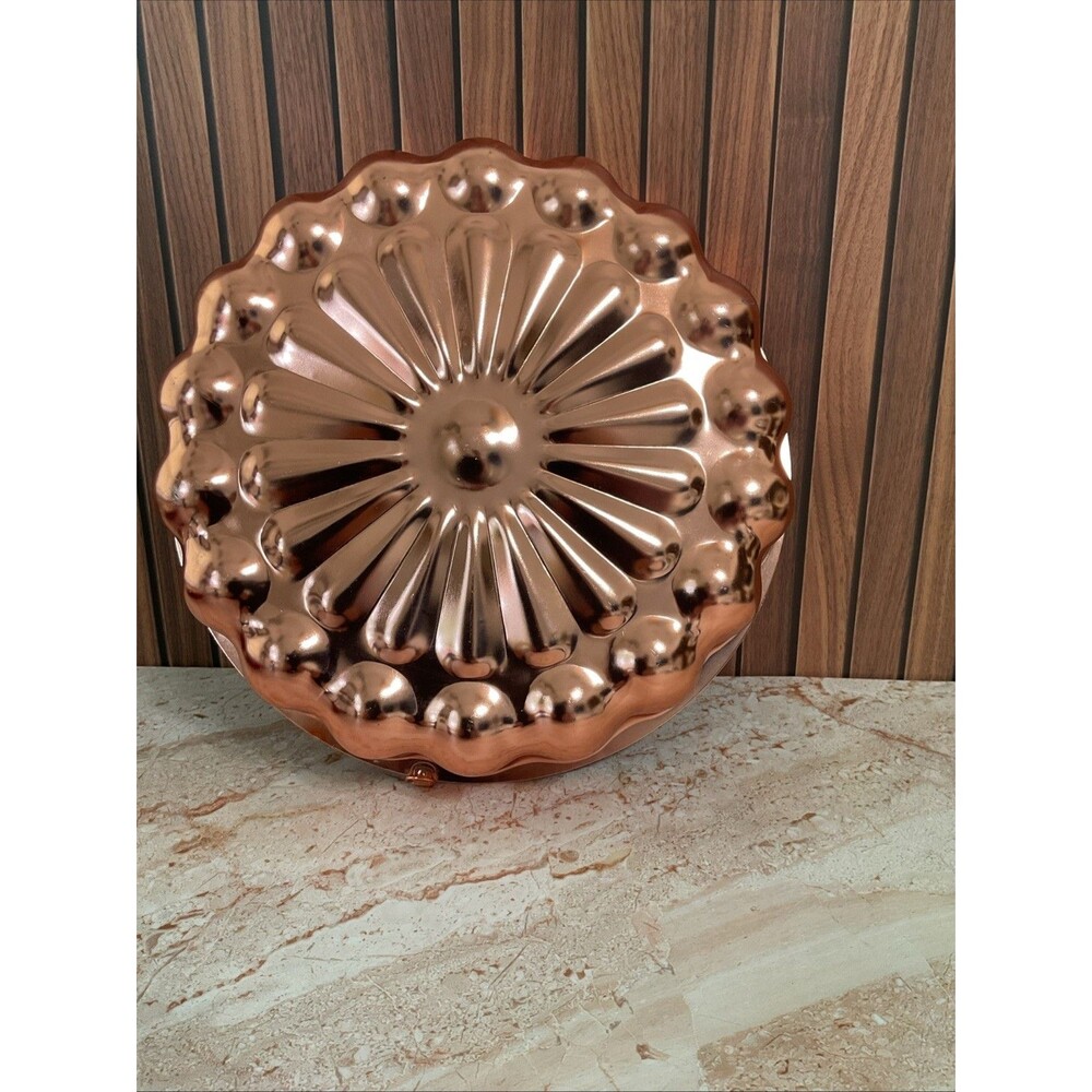 vintage copper  mold  Wall Decor 11.25” Diameter 2.75”
